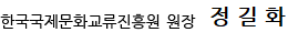 한국국제문화교류진흥원 원장 정길화